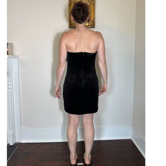 Express Strapless Black Mini Dress with Large Bow Size Medium NWT - Picture 5 of 6